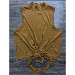 Lululemon Mock Neck Top with Front Tie size 6